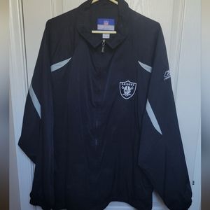 Reebok NFL Raiders Windbreaker Jacket